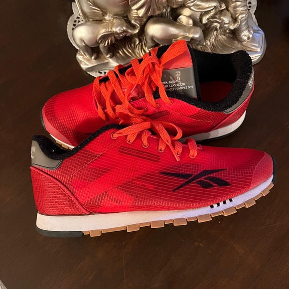 Reebok Red/Grey 94RE-1L Classic LTR CONCEPT SAMPLE 005 sneaker shoes Sz 7 - Picture 7 of 9